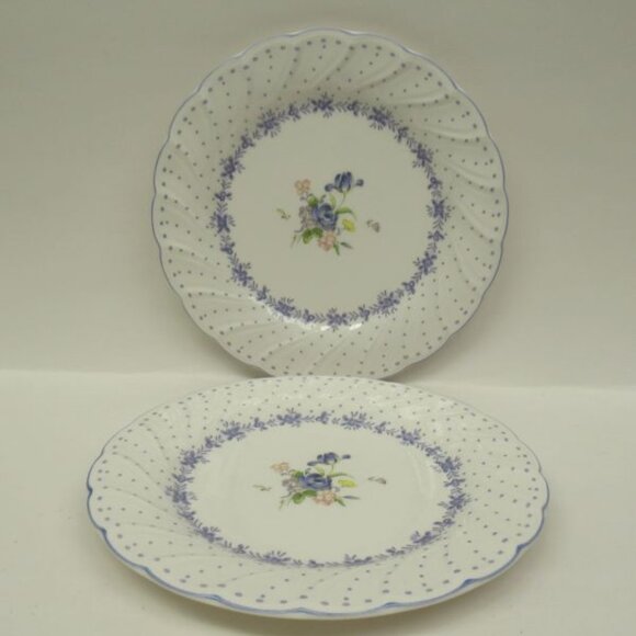 2 - NIKKO China BLUE PEONY 7 3/4 Inch Salad Plates - Picture 2 of 5